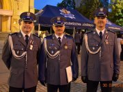 kierownictwo pabianickiej policji podczas uroczystości Święta Policji w Łodzi