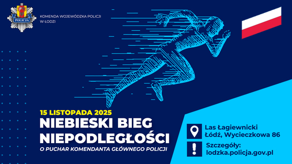 Plakat z Biegu Niepodległości.