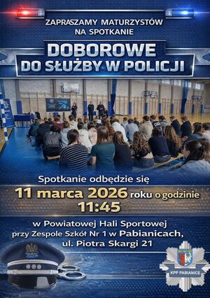 Plakat informujący o wydarzeniu, na nim podstawowe informacje i zdjęcie grupy młodzieży podczas spotkania informacyjnego.