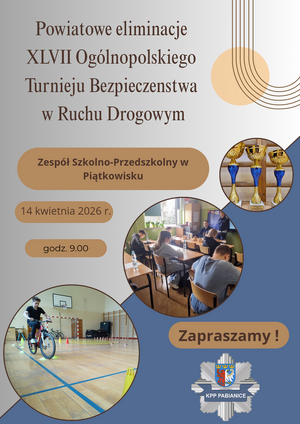 Plakat wydarzenia z podstawowymi informacjami na temat miejsca, czasu i godziny.