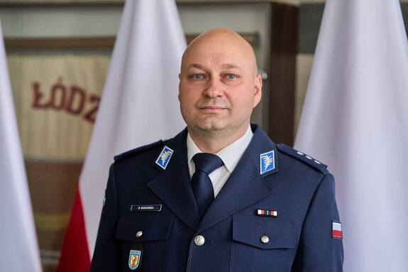 Na zdjęciu komisarz Marek Marusiński
